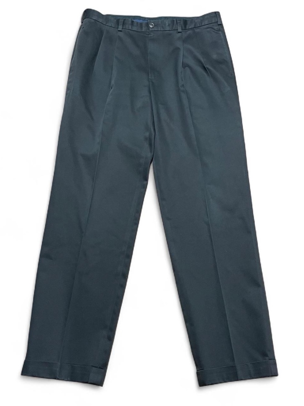 Brooks Brothers Advantage Chino Thompson Black Pleated Dress Pants Mens 38x34